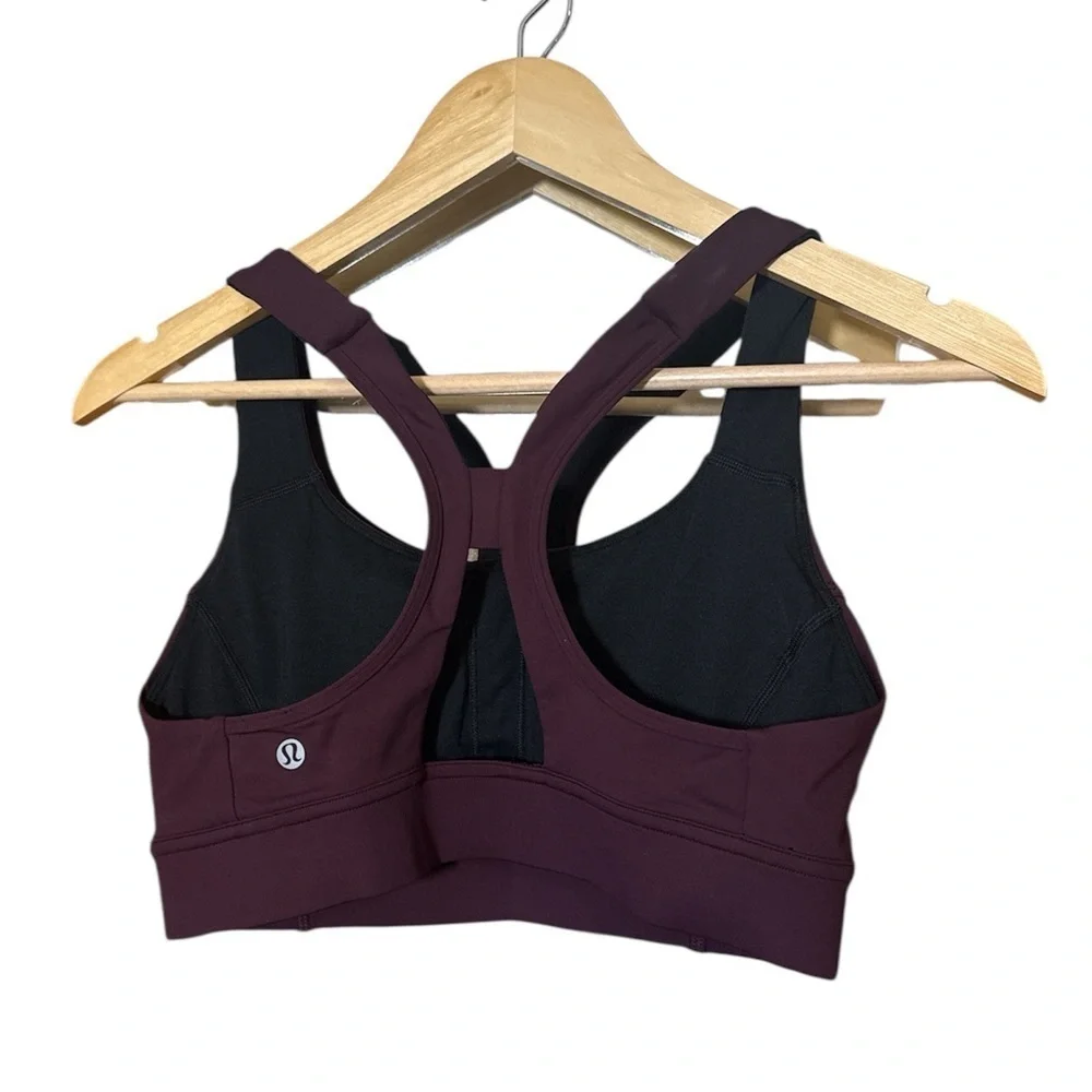 Lululemon Power Through Bra — NWT — Size 8 B/C— Cassis, NWT